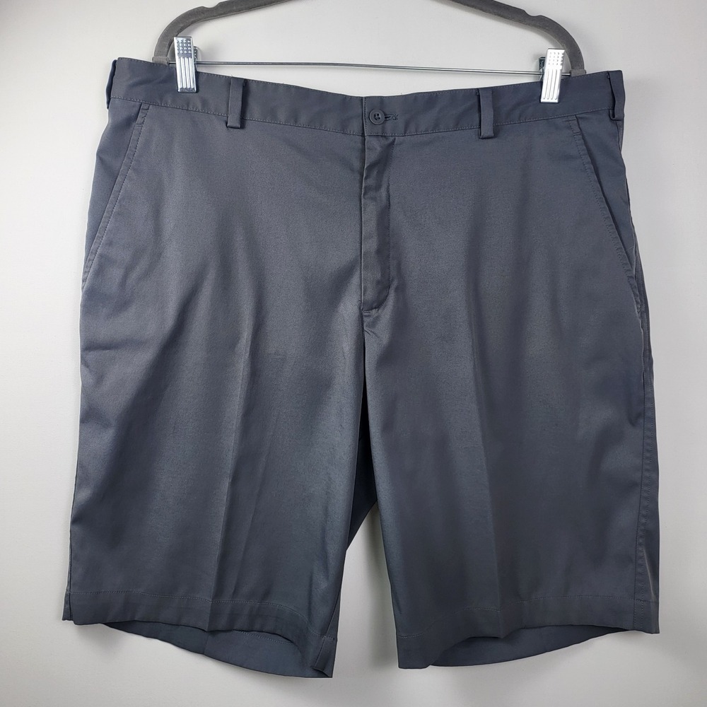 Nike Shorts Men's 38 Dri Fit Grey‎ Solid Chino Golf 11" Inseam Pfreformsnce